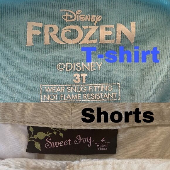 Toddlers shorts and t-shirt bundle, size 3 to 4T - Picture 3 of 7